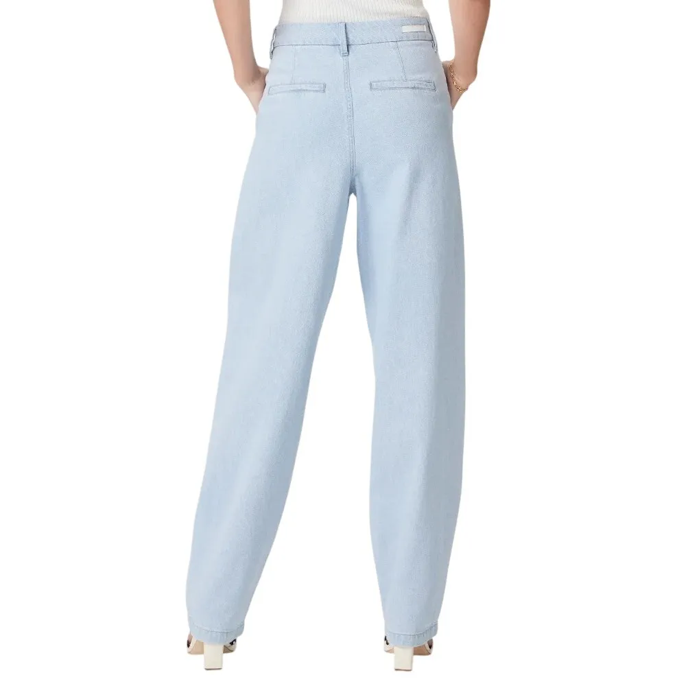 Paige Women's Pleated Bella Trouser Jeans Beaumont Wash Size 32 - Image 4