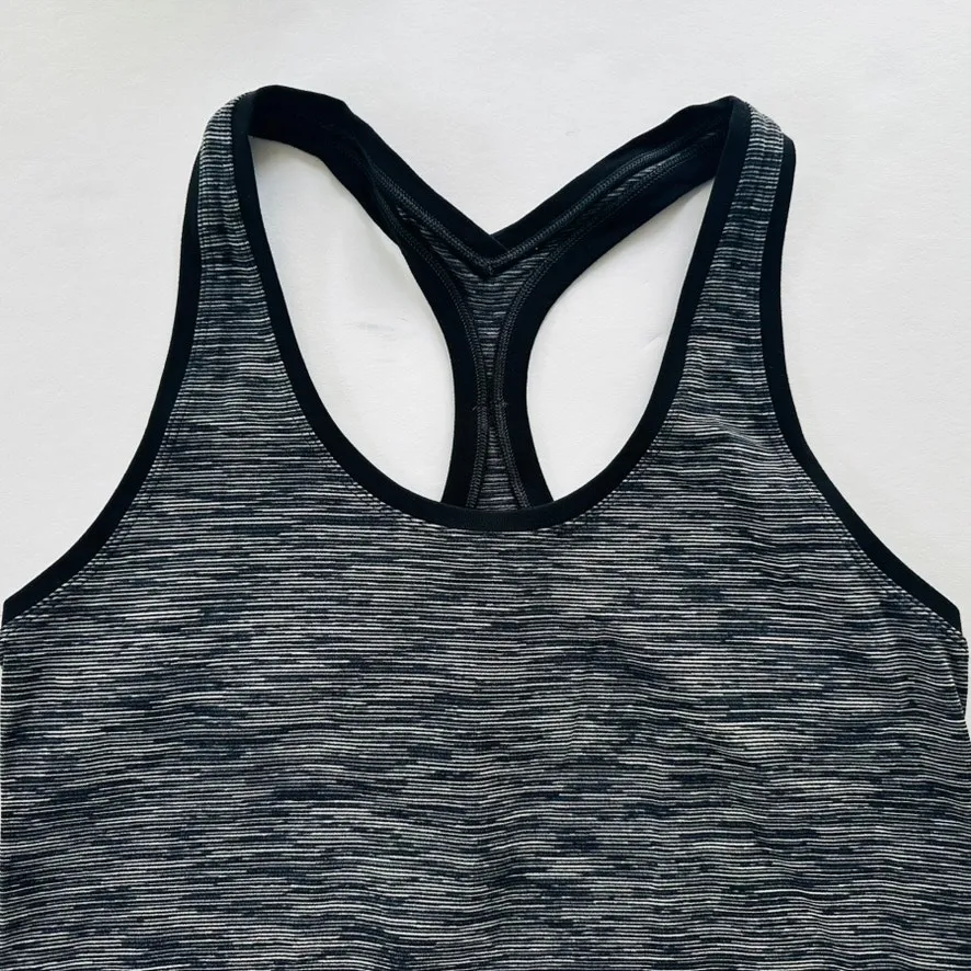 Lululemon Cool Racerback Tank Top Wee Space Slate Black Size 10 Luon Yoga Gym - Image 4