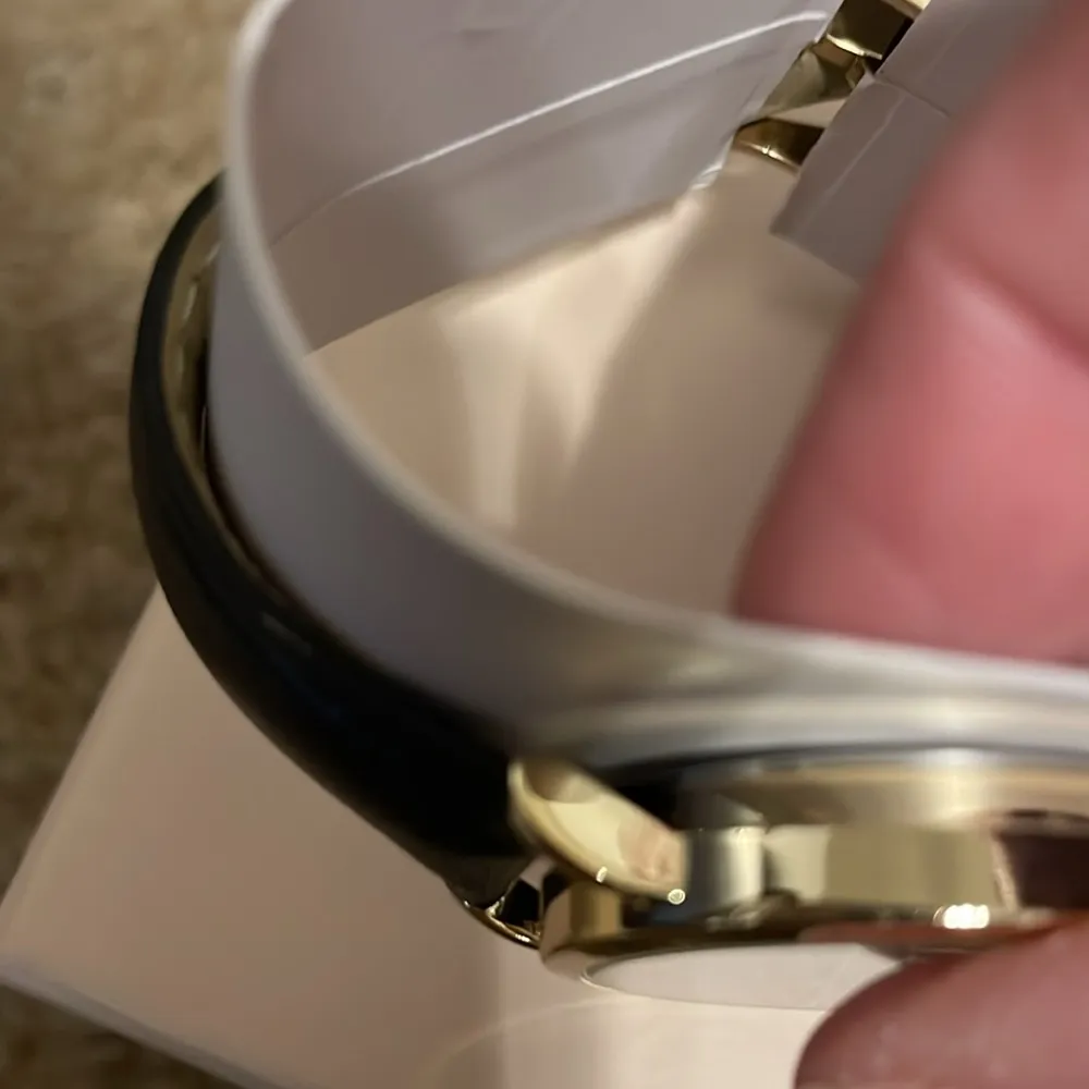 Fashion Watch with Gingham Face Black - Image 3