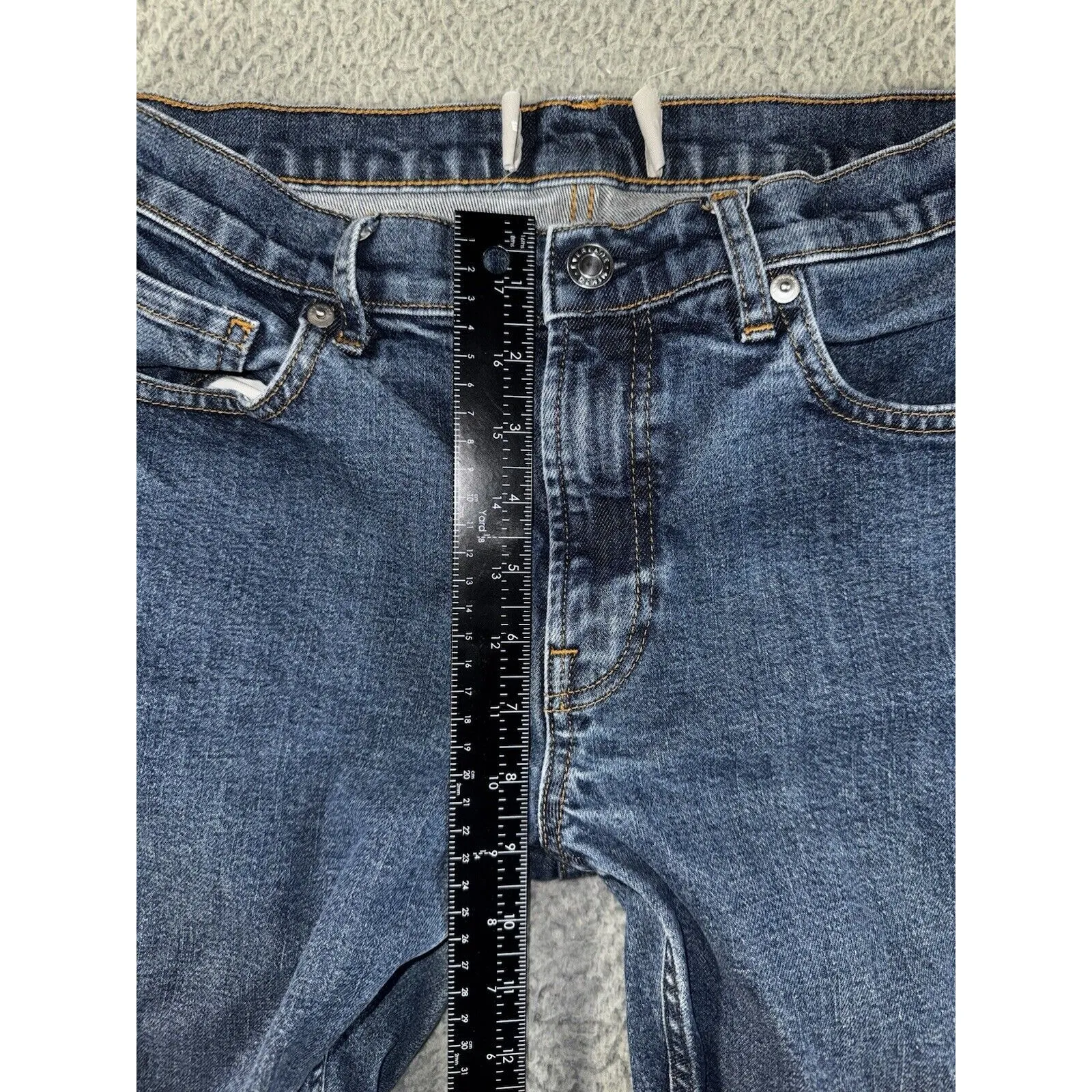 Everlane Jeans Women 30 Mid Rise Slim Straight Medium Wash Blue Denim Pants‎ - Image 4