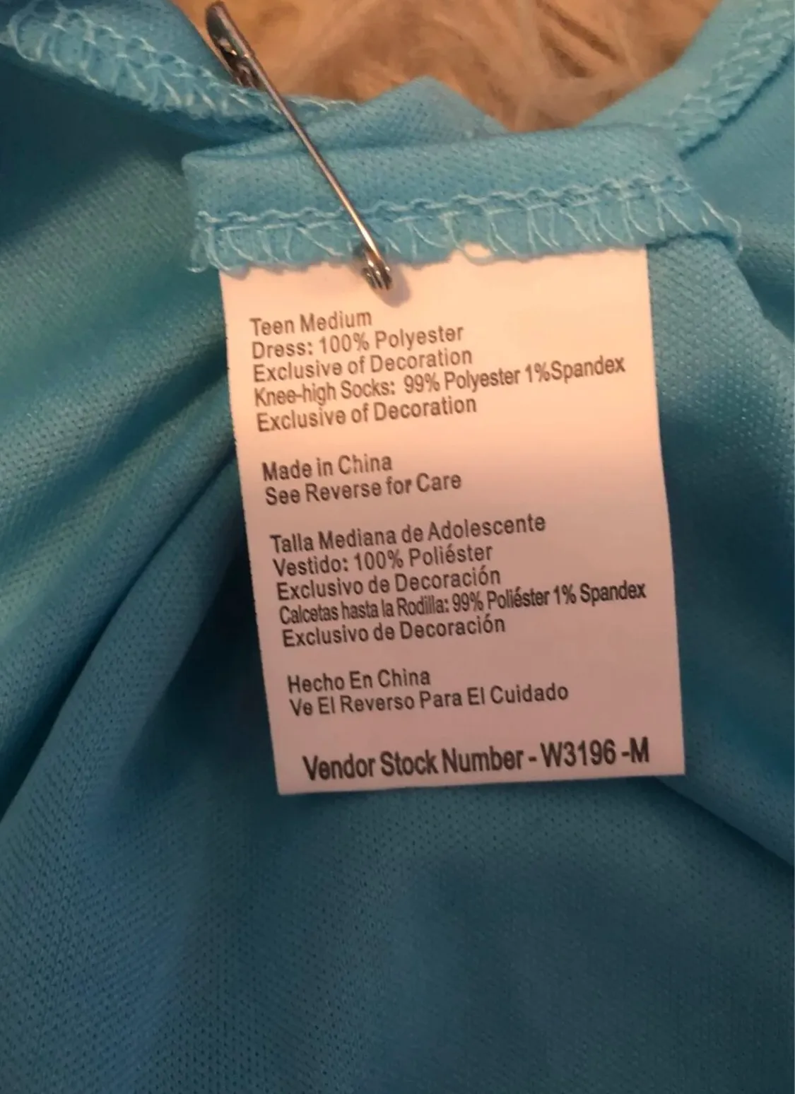 Costume Blue Size XS - Image 5