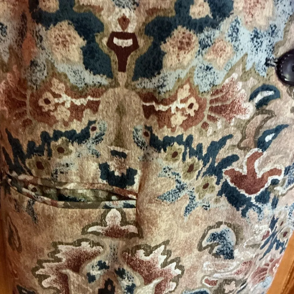 Vintage 80s Earthy Southwest pattern blazer Tan Size L - Image 6