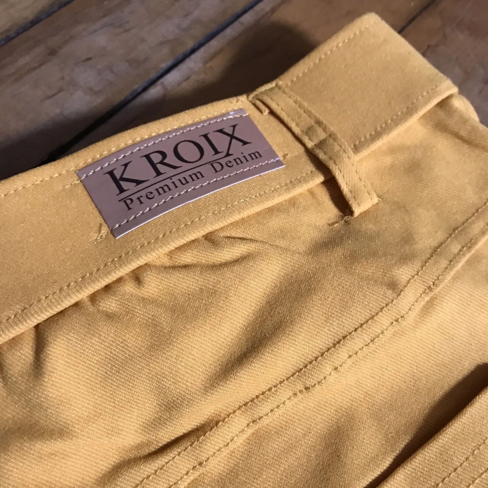 Kroix Denim Jeans NWT yellow 2XL Size 16 - Image 4