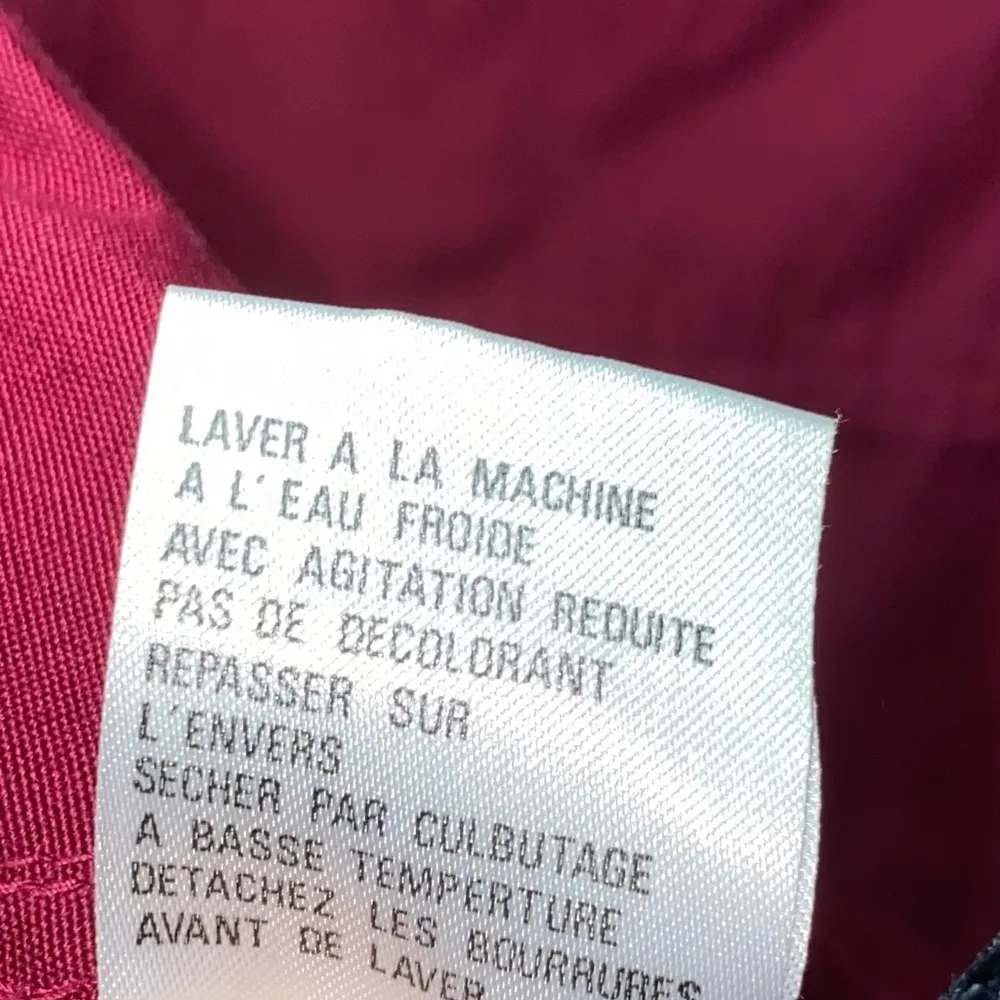 LizSport Vintage Burgundy & Faux Leather Trim Shacket Chore Coat - Image 10