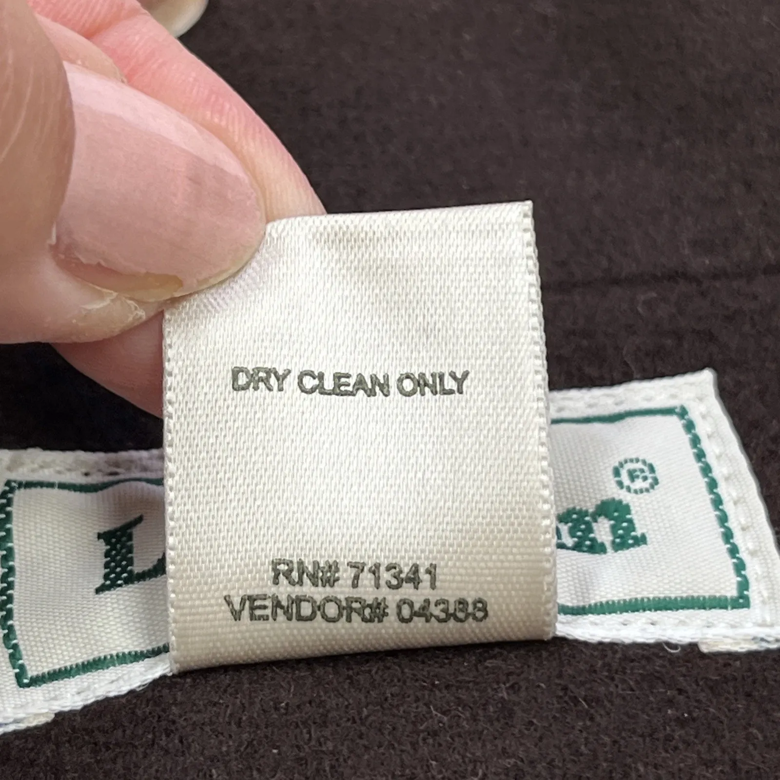 Vintage LL Bean Wool Cashmere Blend Blazer Jacket Women's 12P Petite Career Brown - Image 9