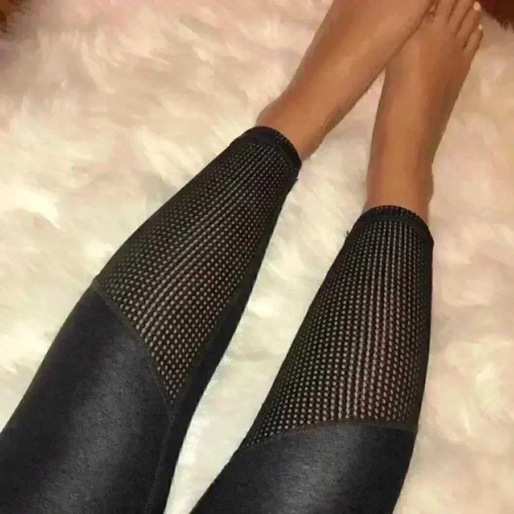 Zella Long Leggings with Mesh Leg Design‎ - Image 3
