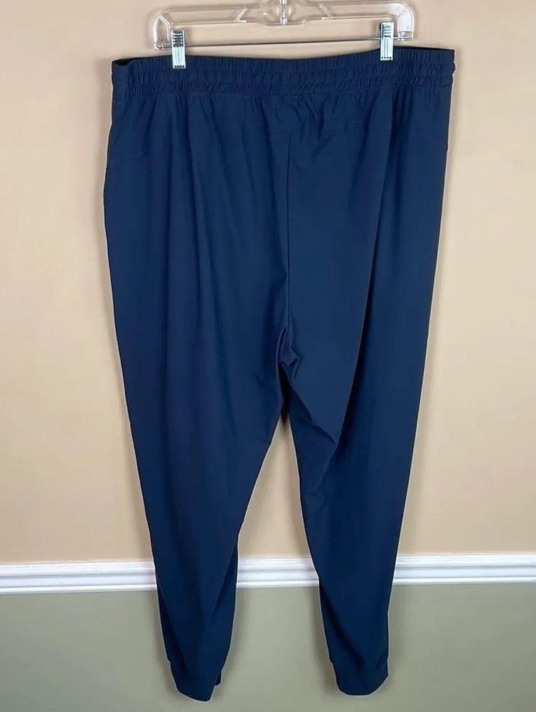 Old Navy Tall Women’s Sleektech Go-Dry Athletic Athleisure Navy Blue Jogger Pant - Image 5