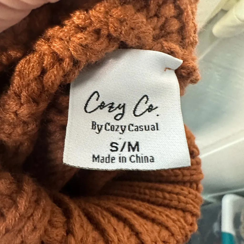 Cozy Co Women’s Brown Turtleneck Sweater Size S/M EUC - Image 8