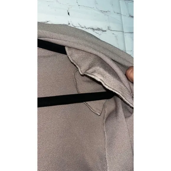 TEN by Babaton Aritzia Chrissy Cardigan Jacket Long Sleeve Open Front Chic SM Tan - Image 6