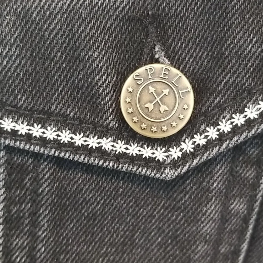 💕SPELL & THE GYPSY💕 Celestial Embellished Jacket XS NWT Black - Image 14