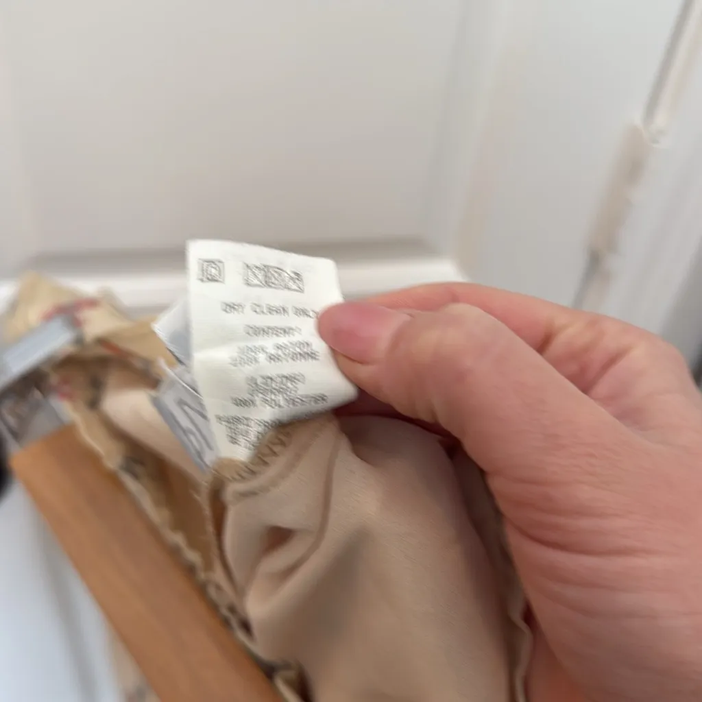 Vintage 90s lace ruffle trim floral midi skirt Pink Size 12 - Image 9