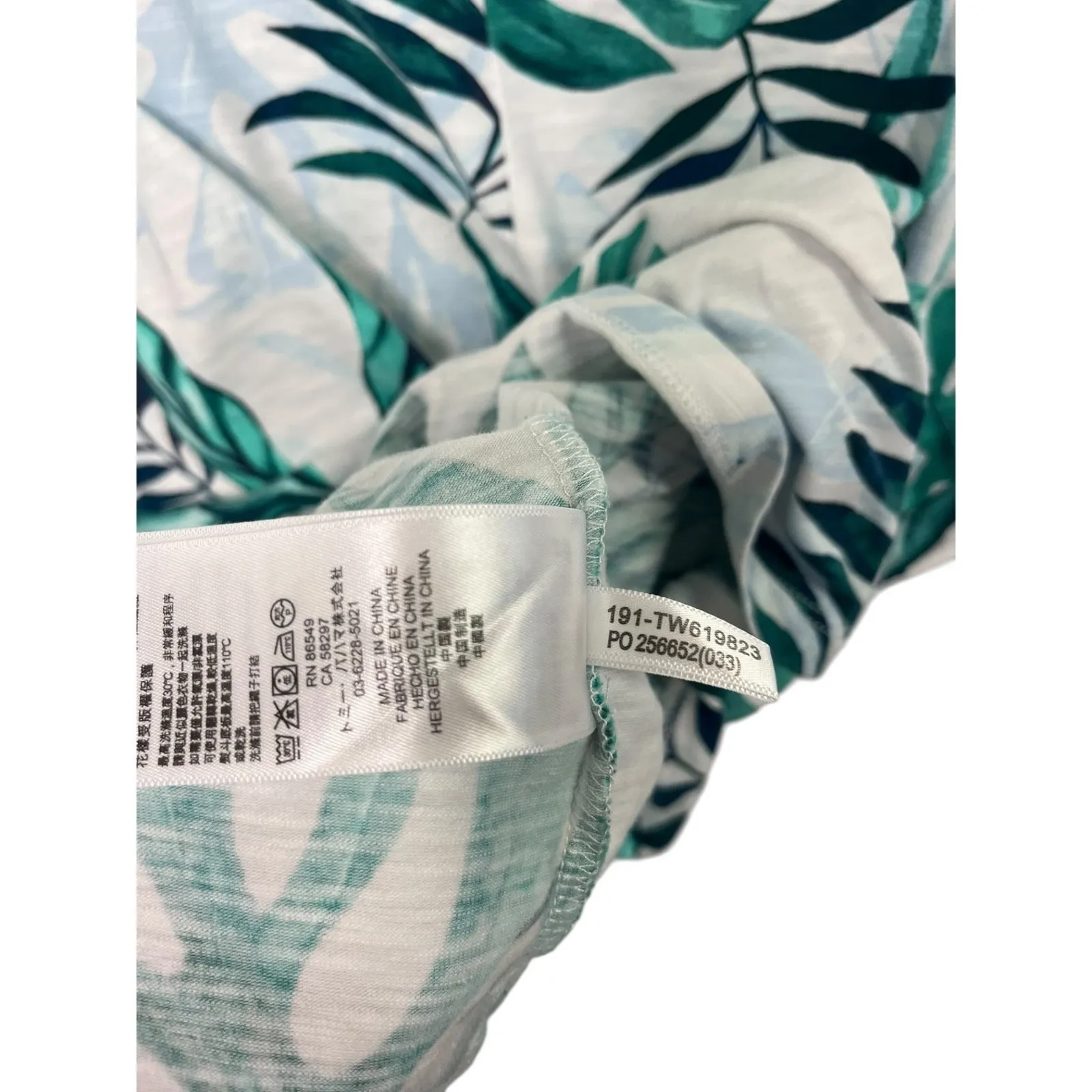 Tommy Bahama Dress Womens Large White Green Tropical Leaf Hawaiian Beach Summer - Image 10
