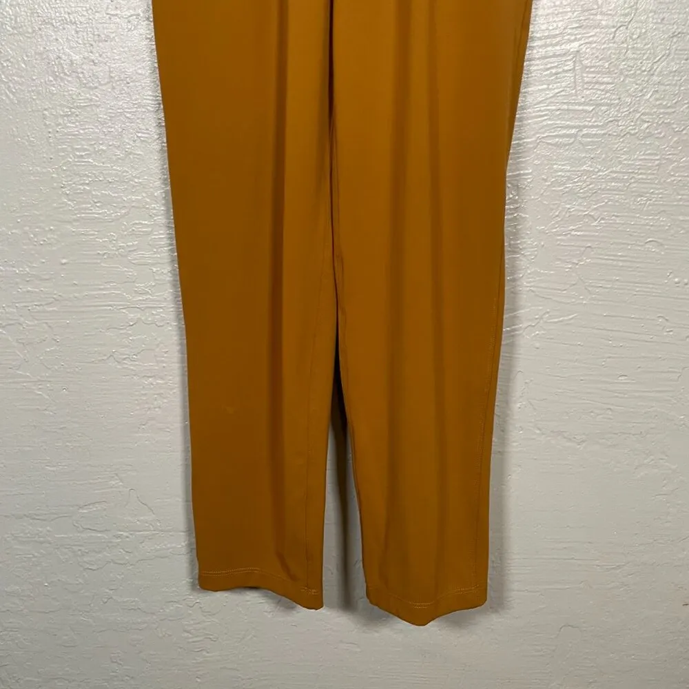 Women 2 Yellow Spiced Bronze Keep Moving Pant 7/8 High Rise Pockets - Image 2