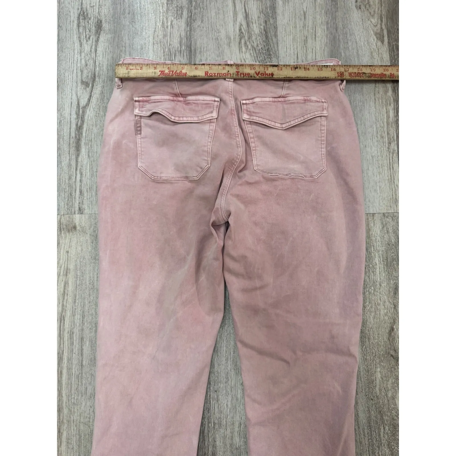 PAIGE‎ Mayslie Jogger Pants Womens 32 Pink Cotton Blend Cargo Ankle Zip - Image 5