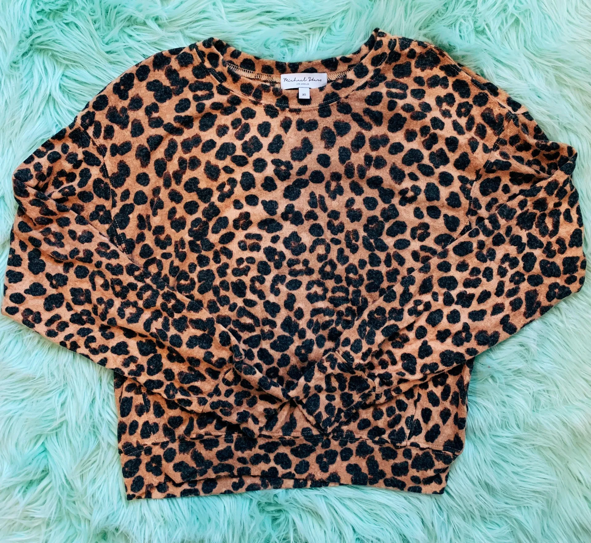 Michael Stars Cheetah Print Sweater - Image 2