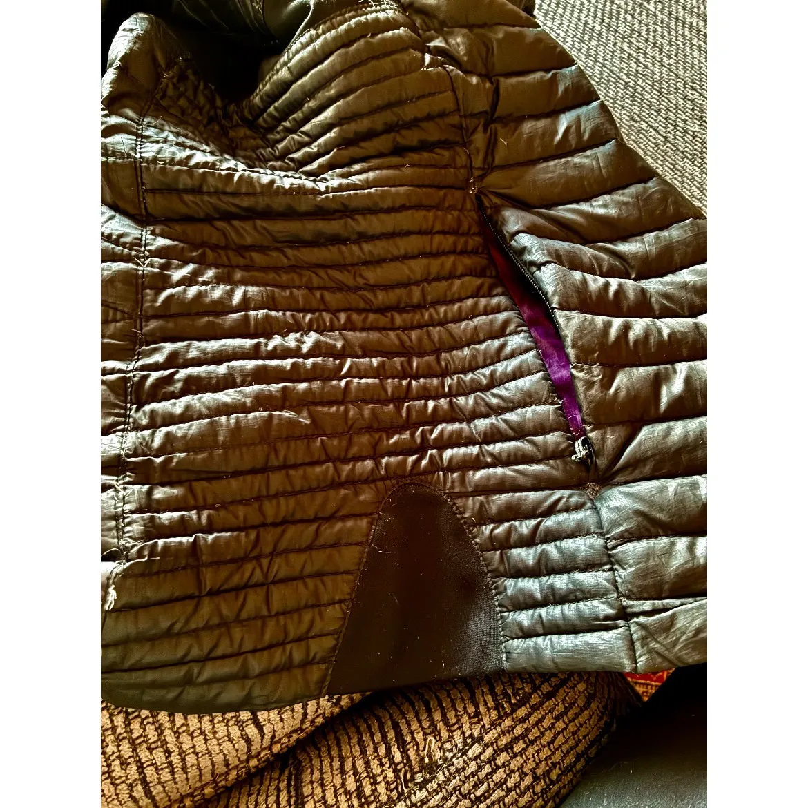 Eddie Bauer Woman’s Down Puffer Jacket Black, SZ Tall Medium - Image 3