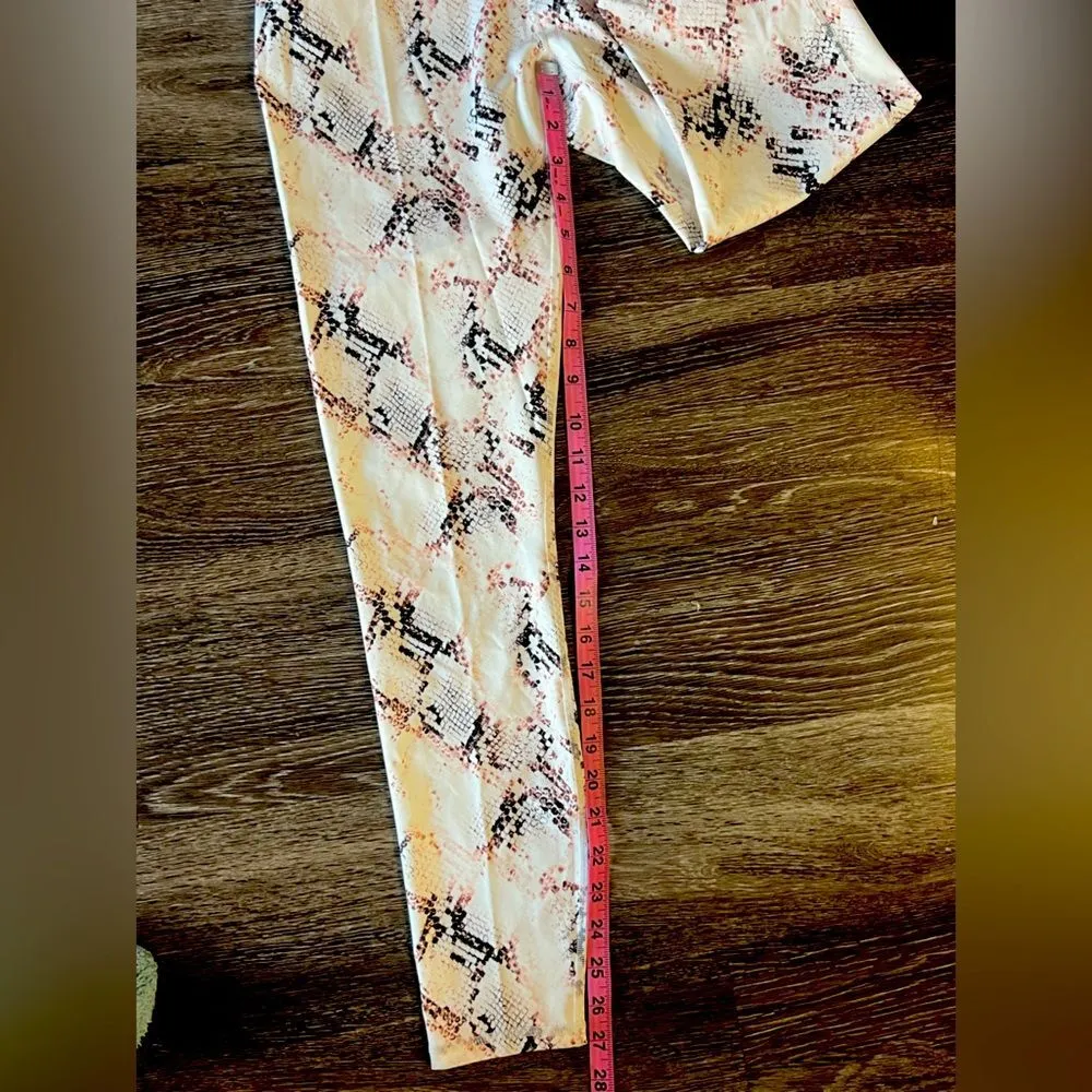 Fabletics High Waist Ultracool 7/8 Leggings Snake Print Stretch Activewear Small - Image 8