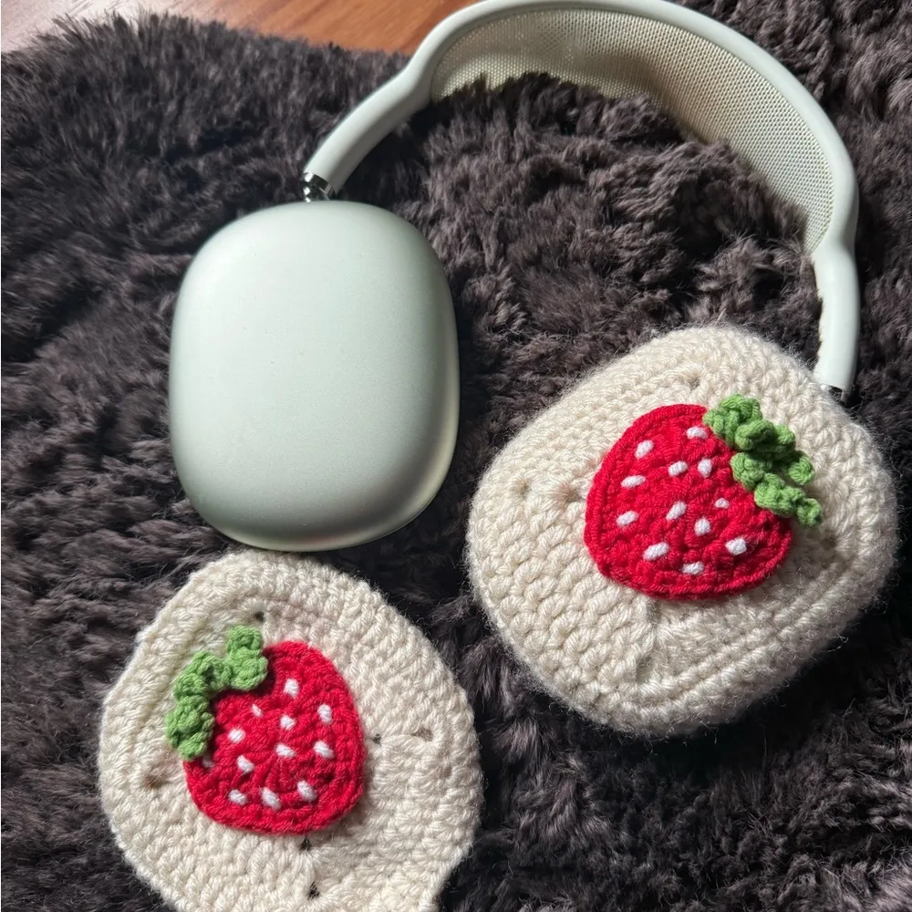 Handmade Strawberry Crochet Patches - Image 3