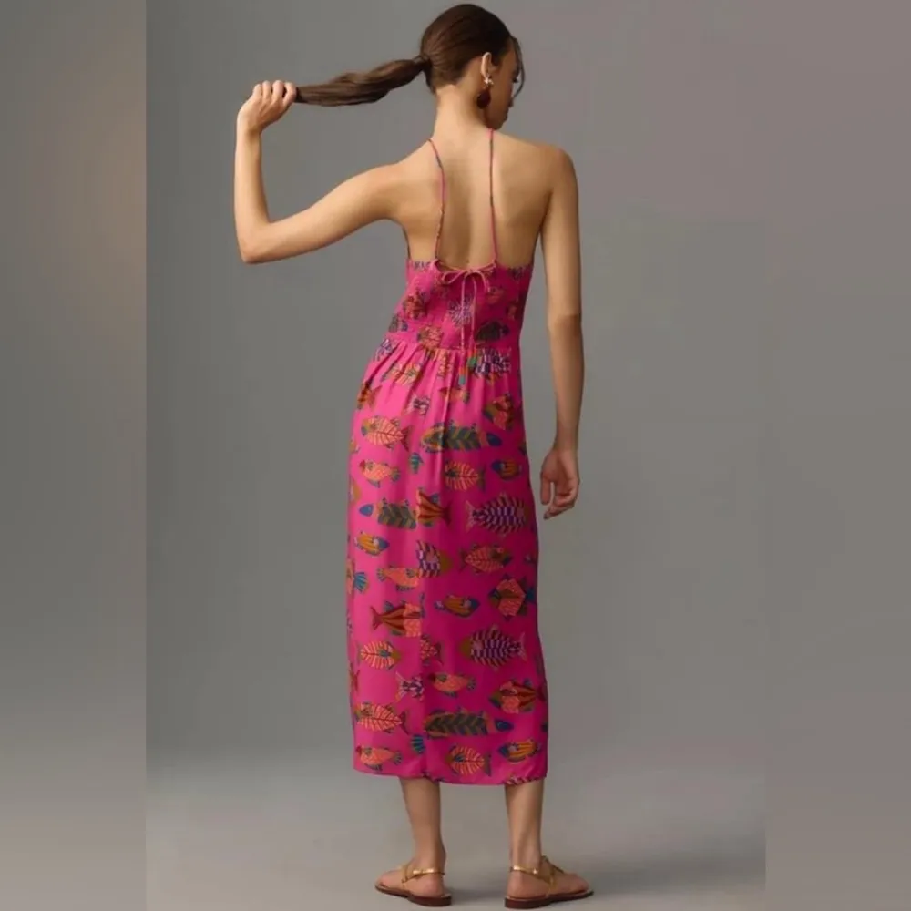 Farm Rio Halter Slim Midi Dress - Image 2