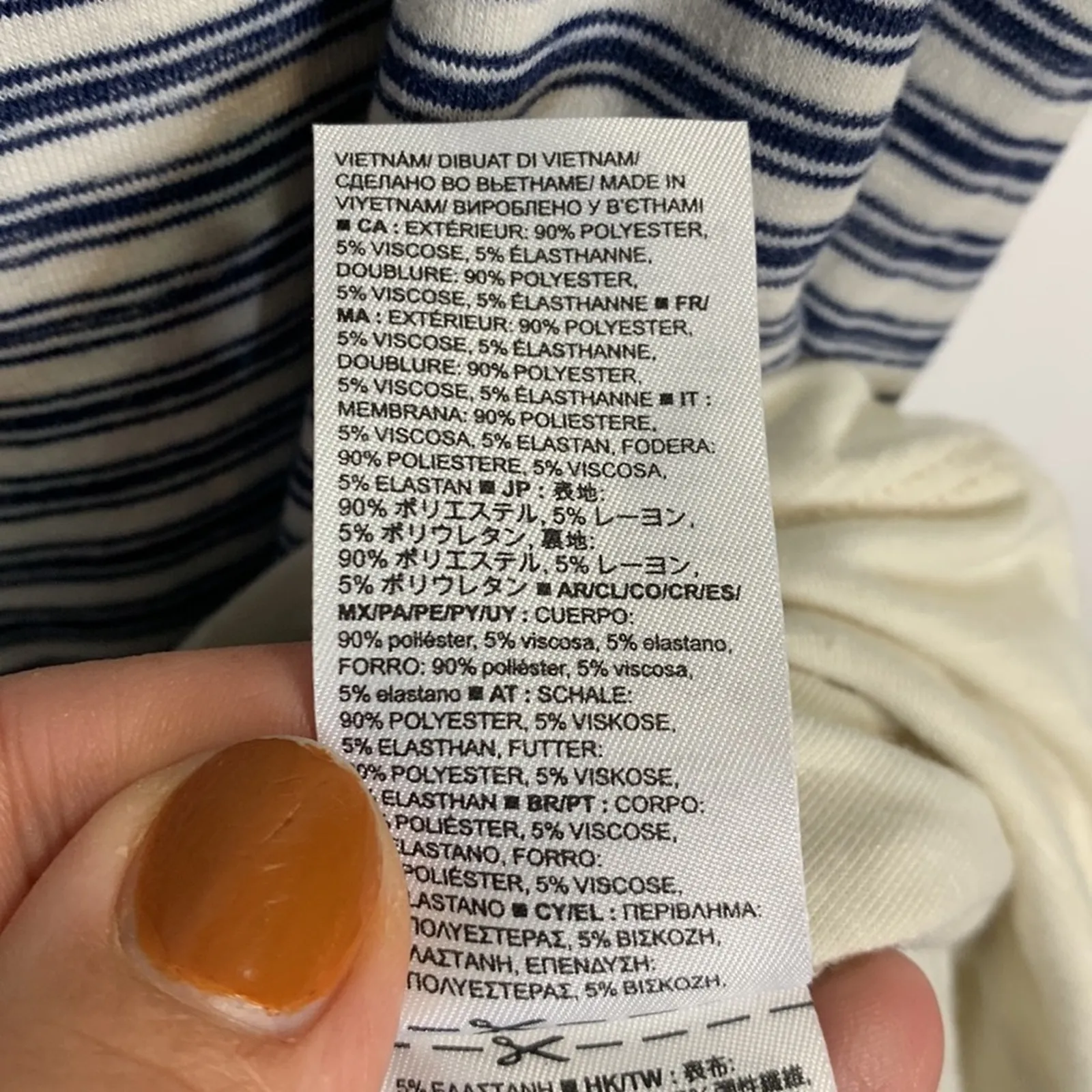 GAP Blue White Striped Shorts Racerback Romper New with Tag W-577 Size S - Image 4