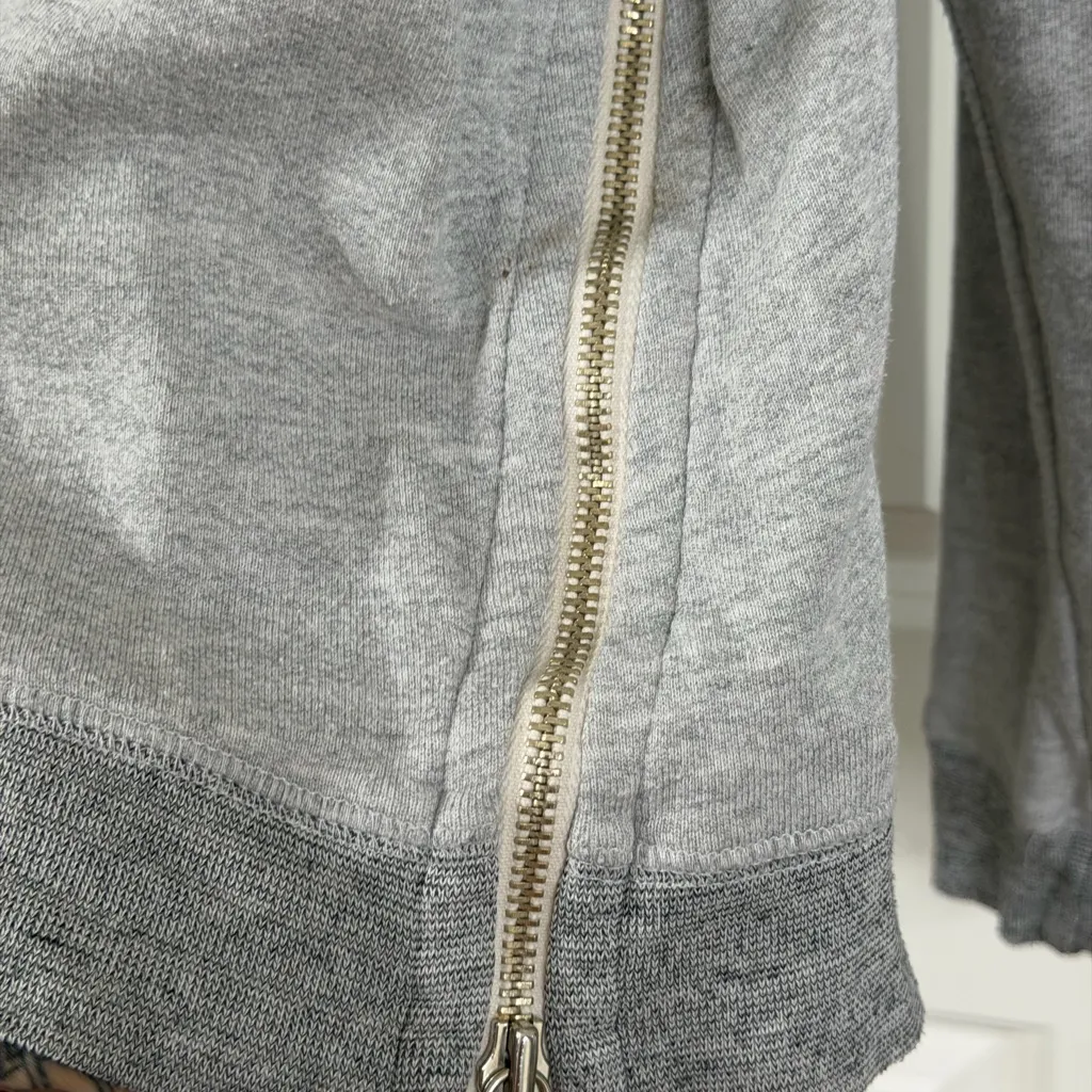 Sundry Metallic Heart Side-Zip Sweatshirt - Image 3