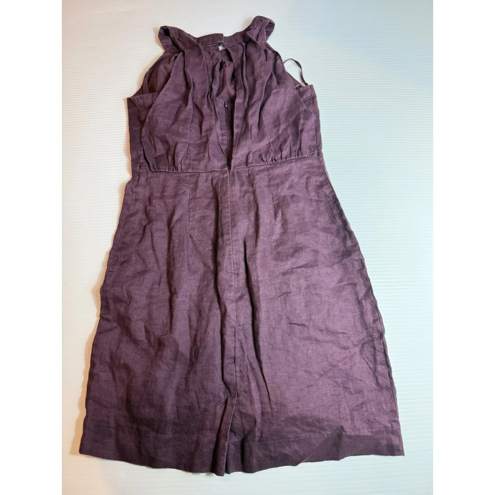 LOFT Petite 2P Linen Blend Dress - Sleeveless, Purple,‎ Casual, Summer, Party - Image 4