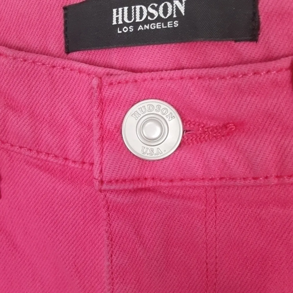 NWT HUDSON Hot Pink Cropped Holly High-rise Jeans - 23 - Image 6
