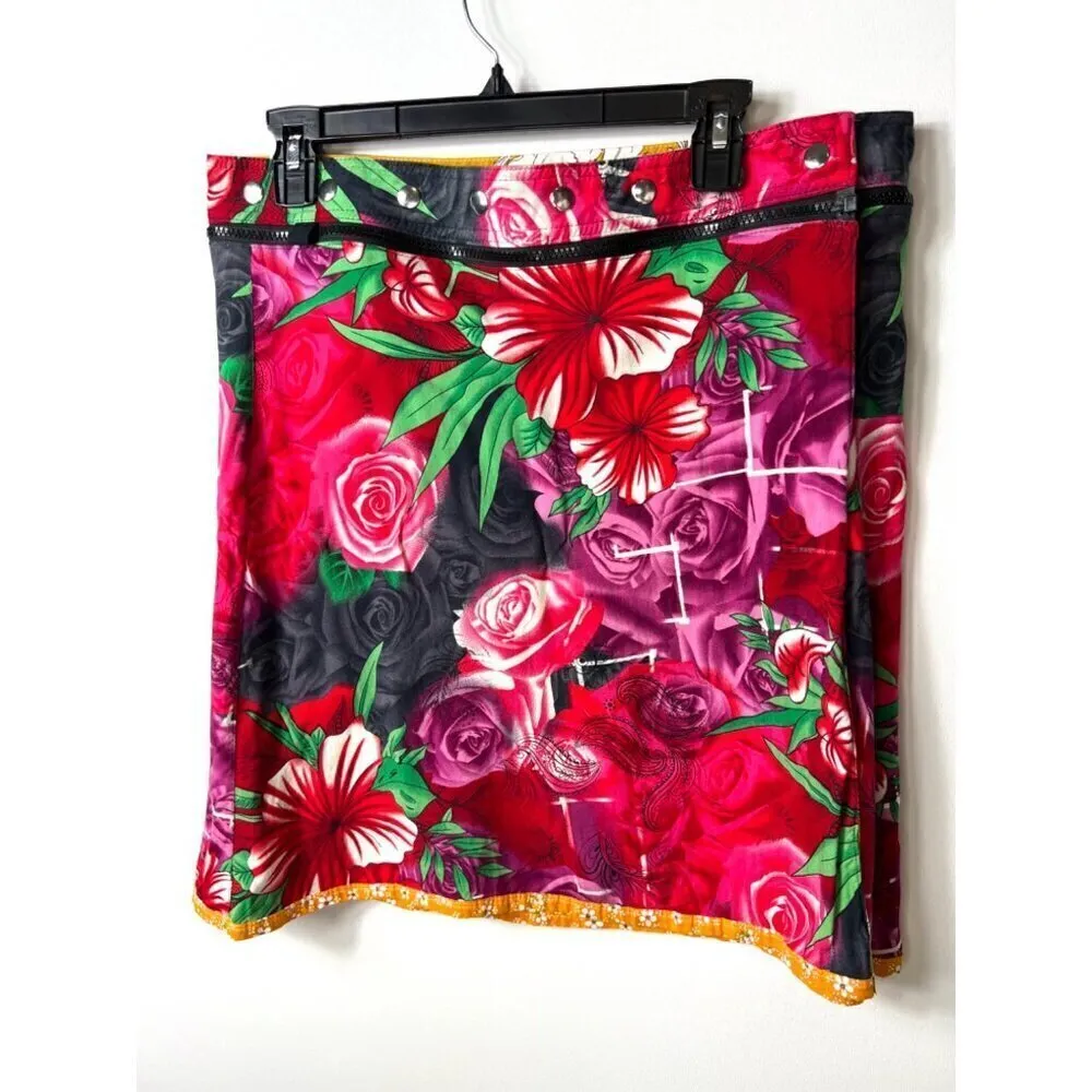 ZAND‎ Amsterdam reversible floral skirt women’s large Pink - Image 7