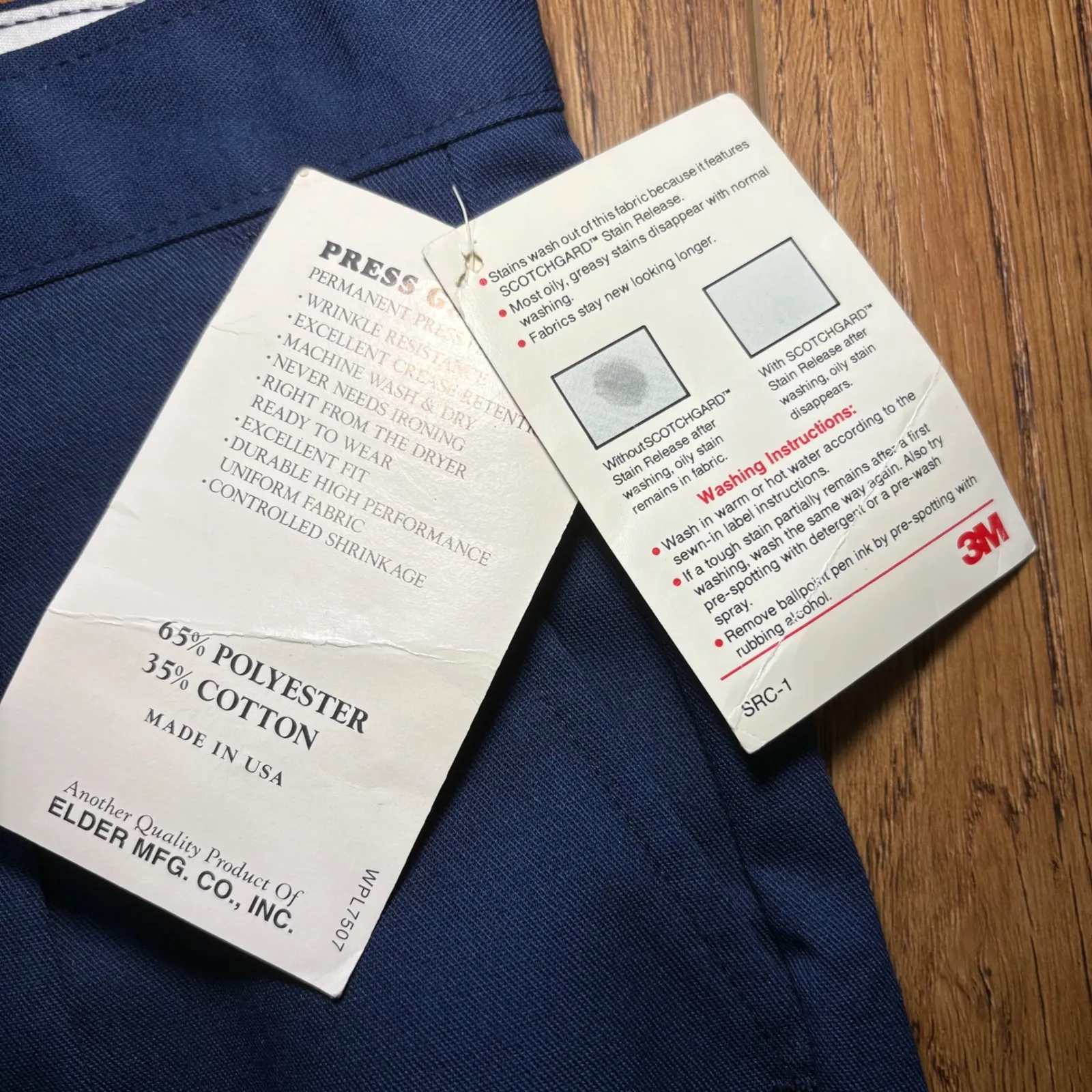 VTG 80s NWT Becky Thatcher Blue Pleated Pants Womens 32x30 Wrinkle Free USA Made Size undefined - Image 4