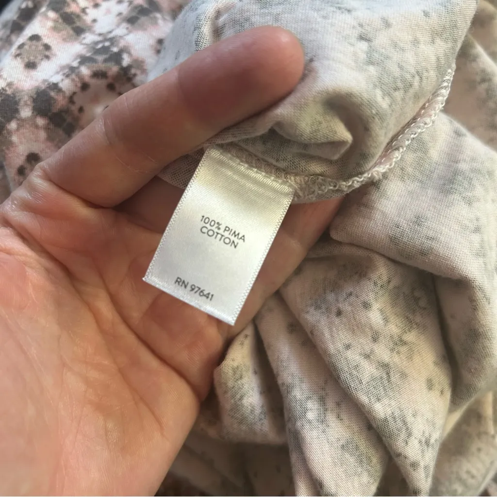 J Jill pure jill scoop neck elliptical tee Pima cotton size XXL geometric print - Image 4