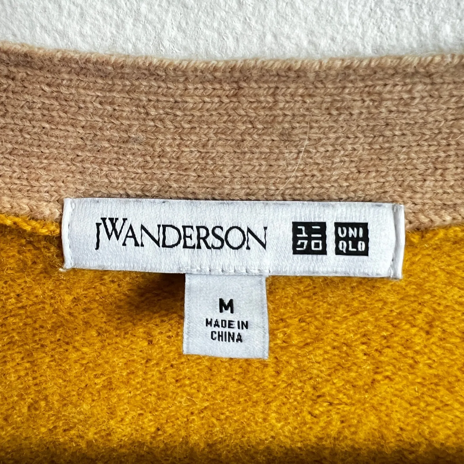 Uniqlo JW Anderson Wool Color Block Long Cardigan Women's Size Medium - Image 4