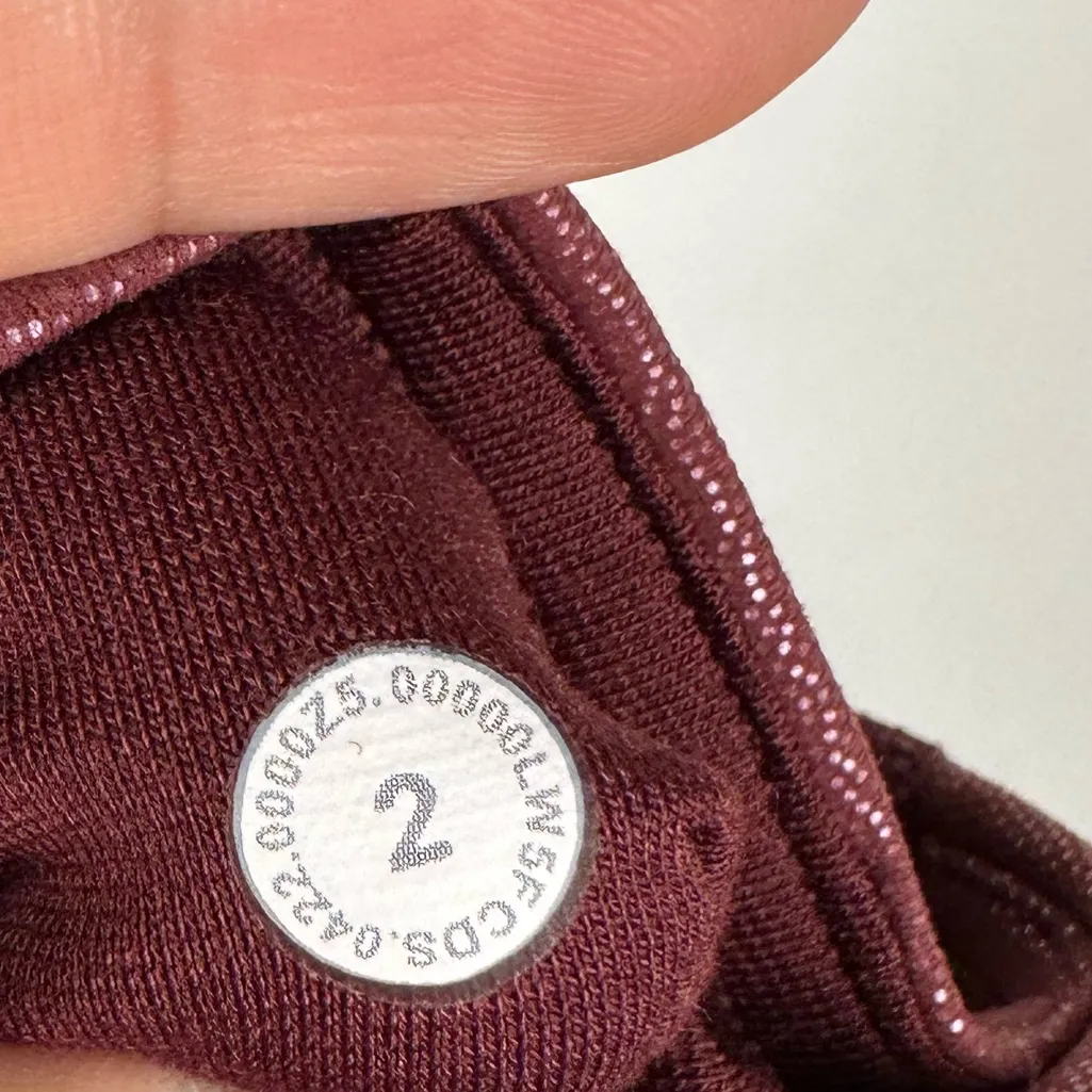 Lululemon Wunder Train High-Rise Tight with Pockets 25" Red Foil Leggings Sz 2 - Image 8