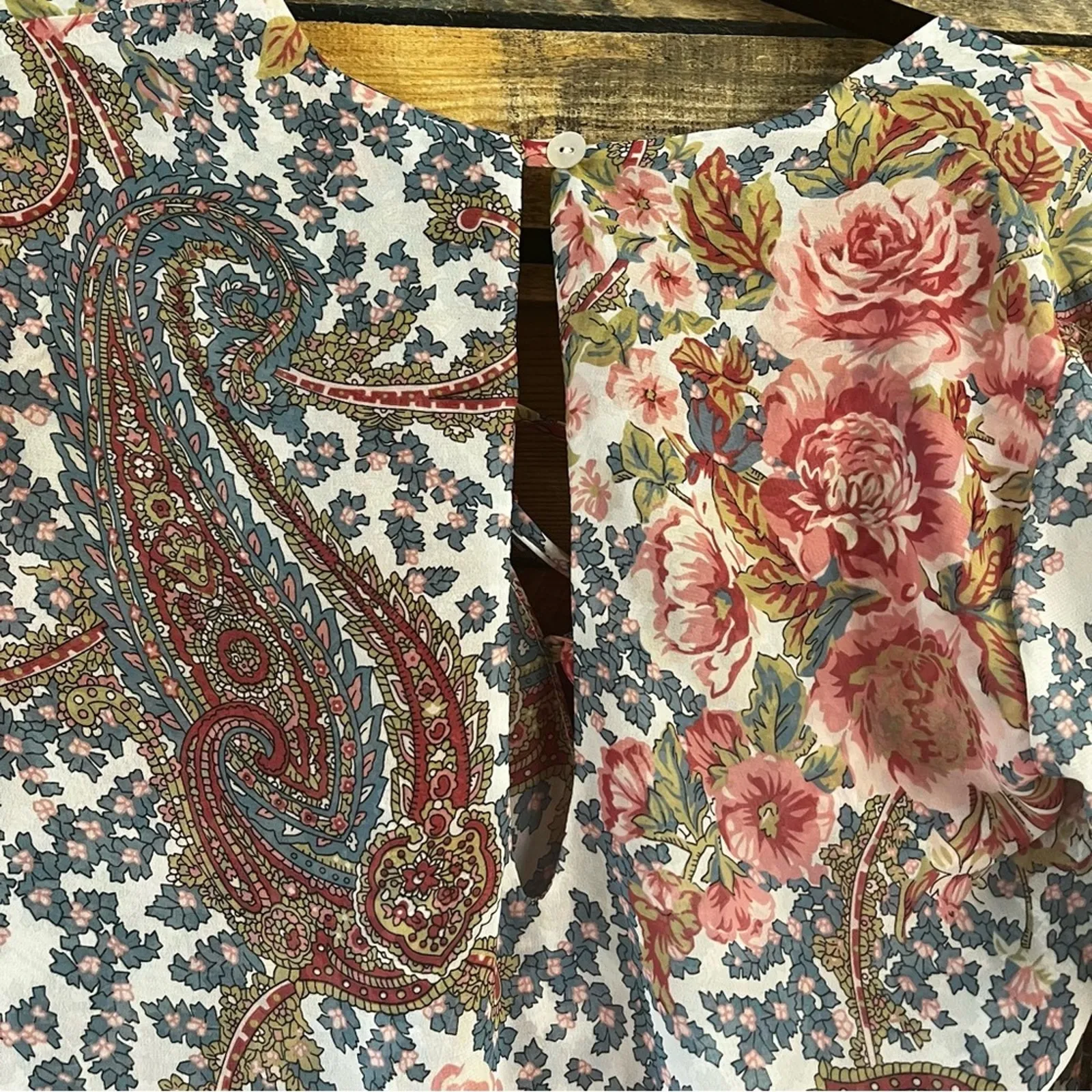 Show Me Your MuMu Tile‎ Tie Romper Size Small - Image 4