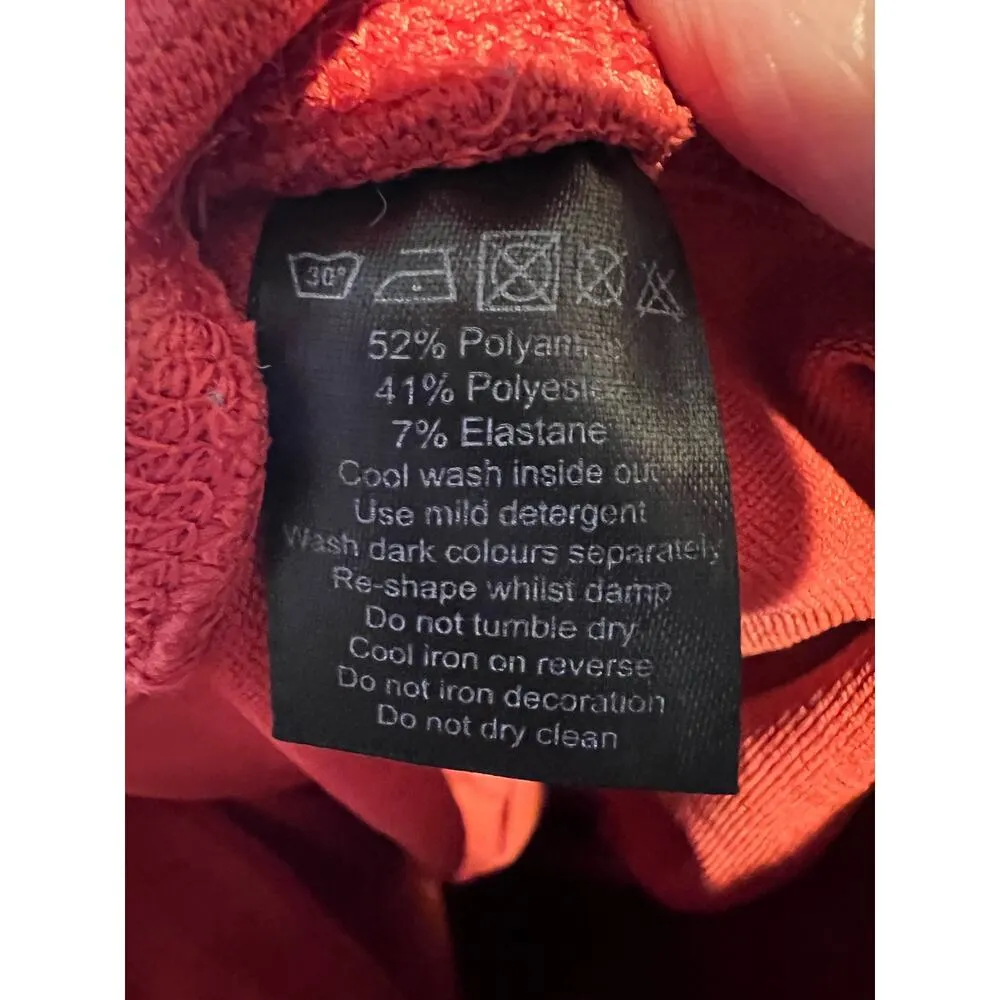 Alphalete Revival R6 Leggings Coral Red Size Small Work Out Gym Athletic pull on - Image 7