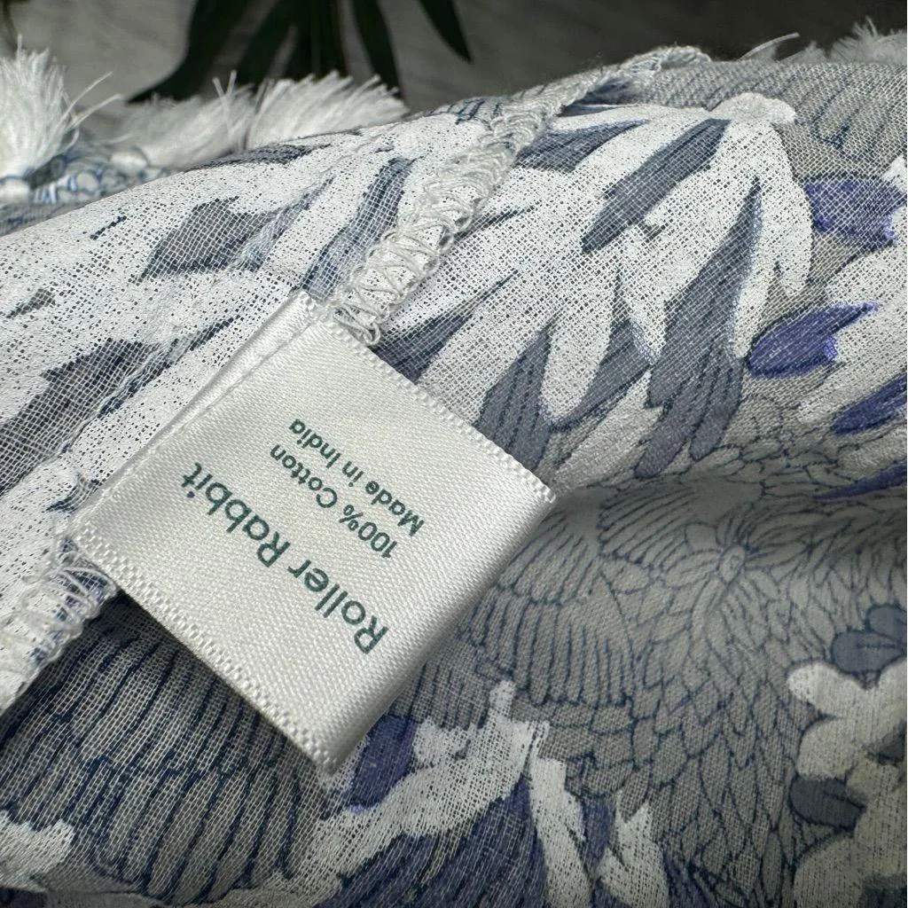 Roller Rabbit 100% Cotton Ugyen Leaves Serafina Tunic Coverup size S Small - Image 12