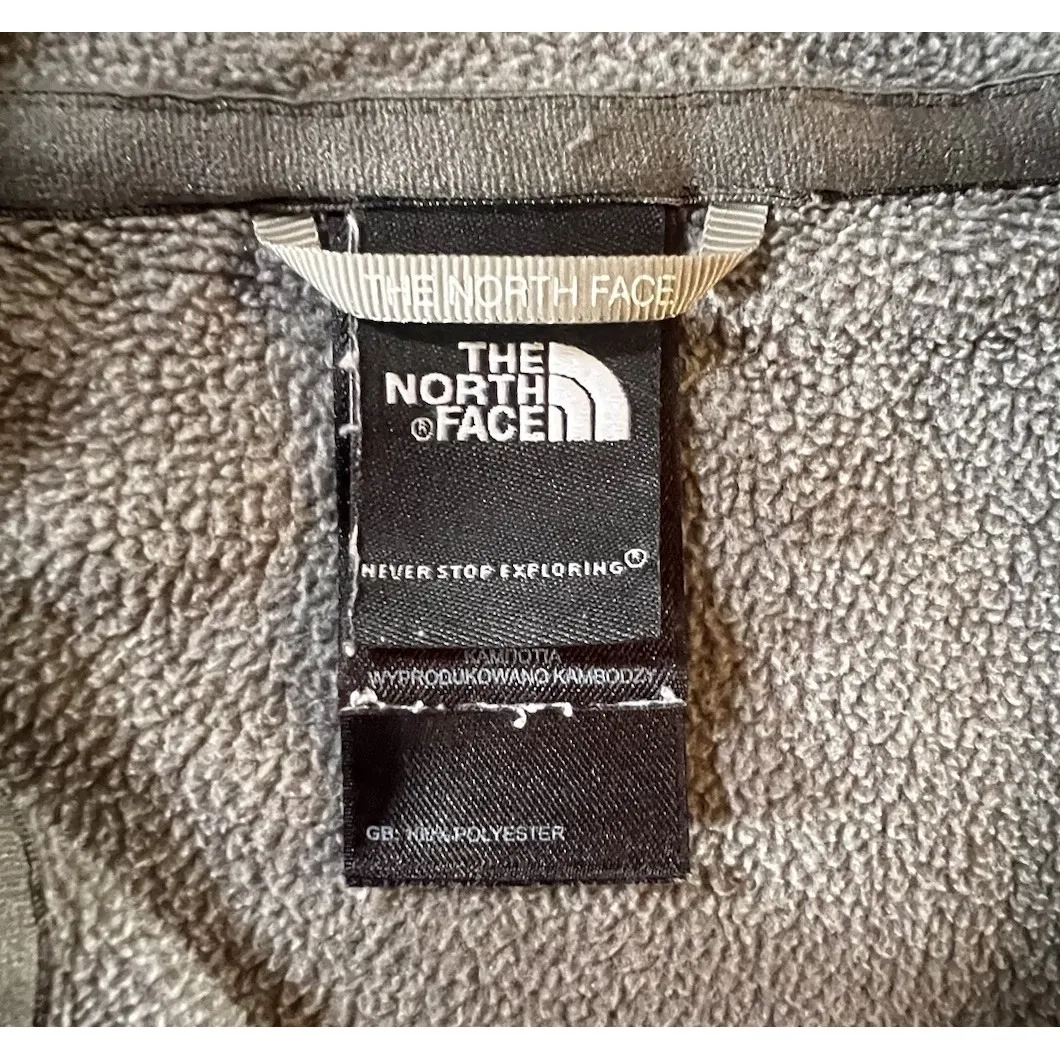 The North Face Women's TKA 100 Glacier Fleece Gray ¼ Zip Pullover‎ M Lightweight - Image 6