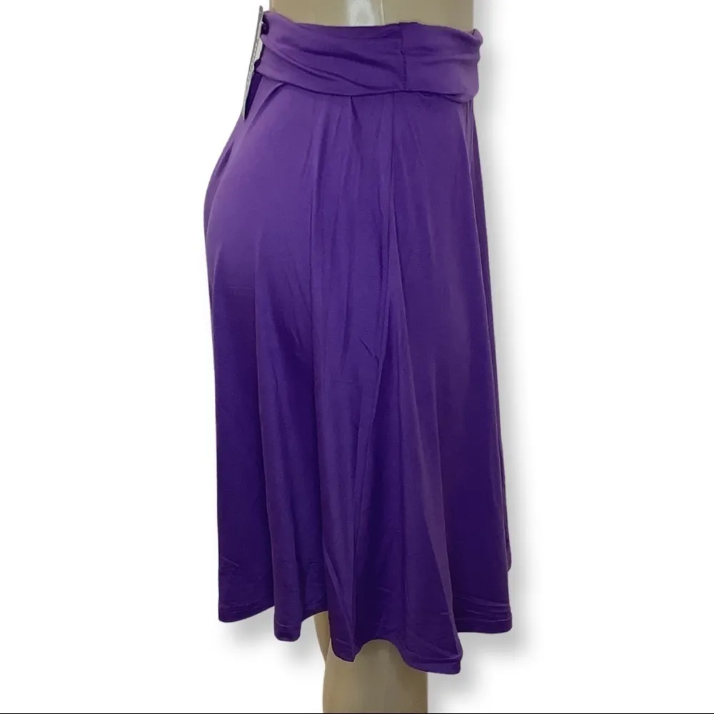 Doublju Skater Skirt Purple Size Small New With Tags - Image 2