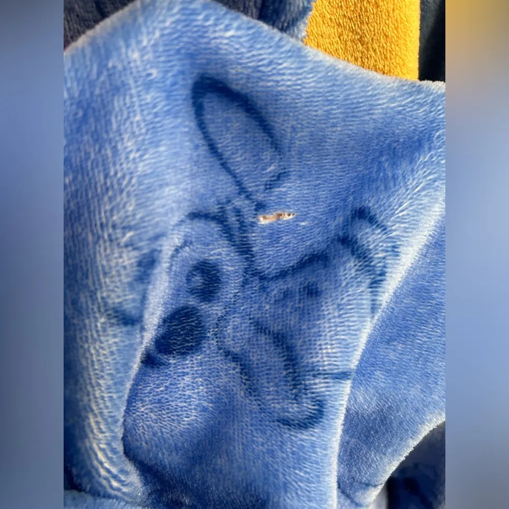 Disney Lilo & Stitch Sleepwear One Piece Adult Costume Pajamas Plush Hood Sz Med - Image 11