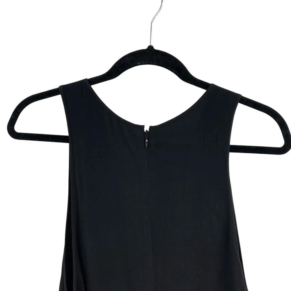 Aritzia Wilfred Black Spun Rayon Crepe Viscose Sleeveless Romper Size‎ XS - Image 6