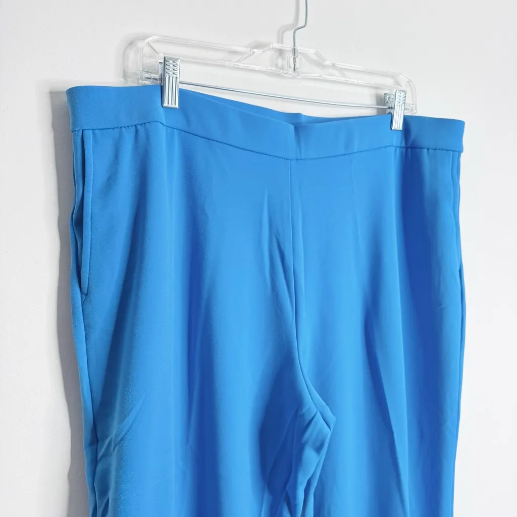 Susan Graver Regular Blue Fusion Pull-On Cropped Pant XL Pull On NWOT Casual - Image 7