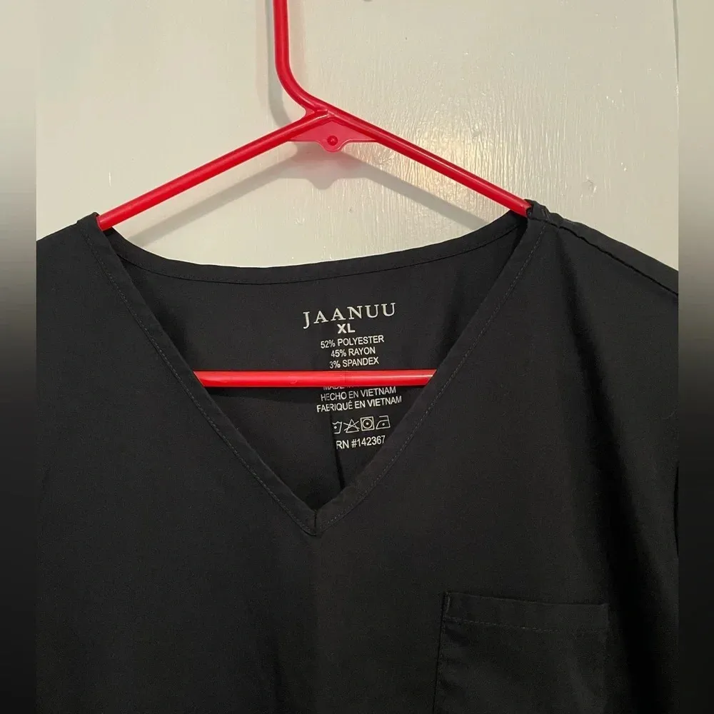 Jaanuu Black Scrub Top - Size XL​​​​ - Image 2