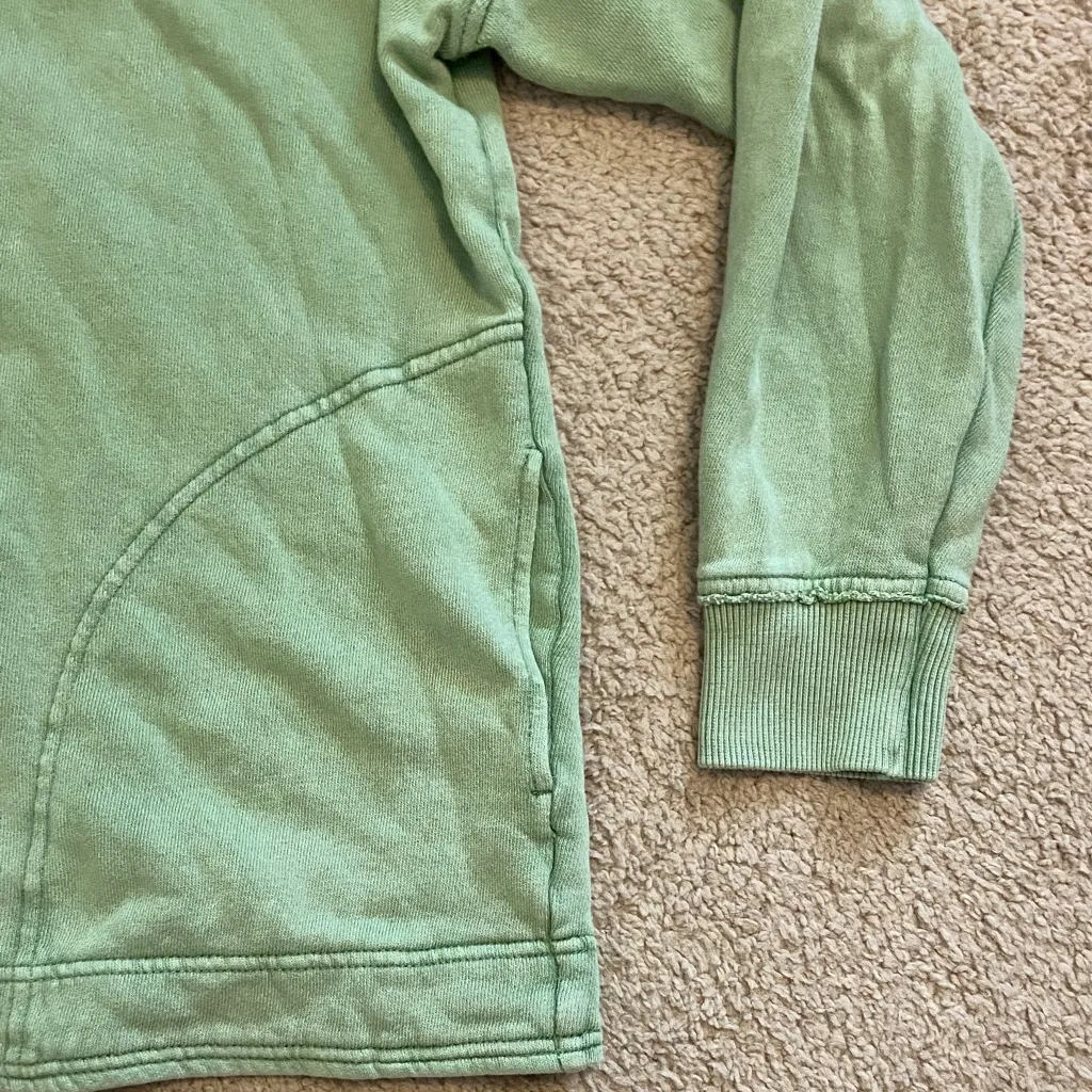 Aerie Size XS Oversized Green Hooded Pullover - Image 4