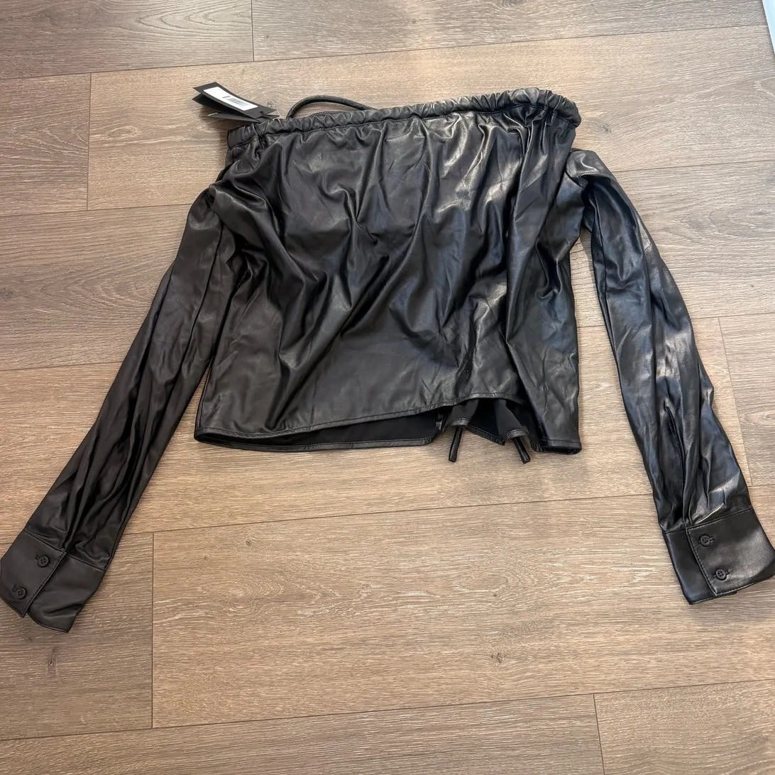 RtA NEW Camilla Top‎ Black US 2 Edgy Kardashian Hollywood LA Party Club Date - Image 6