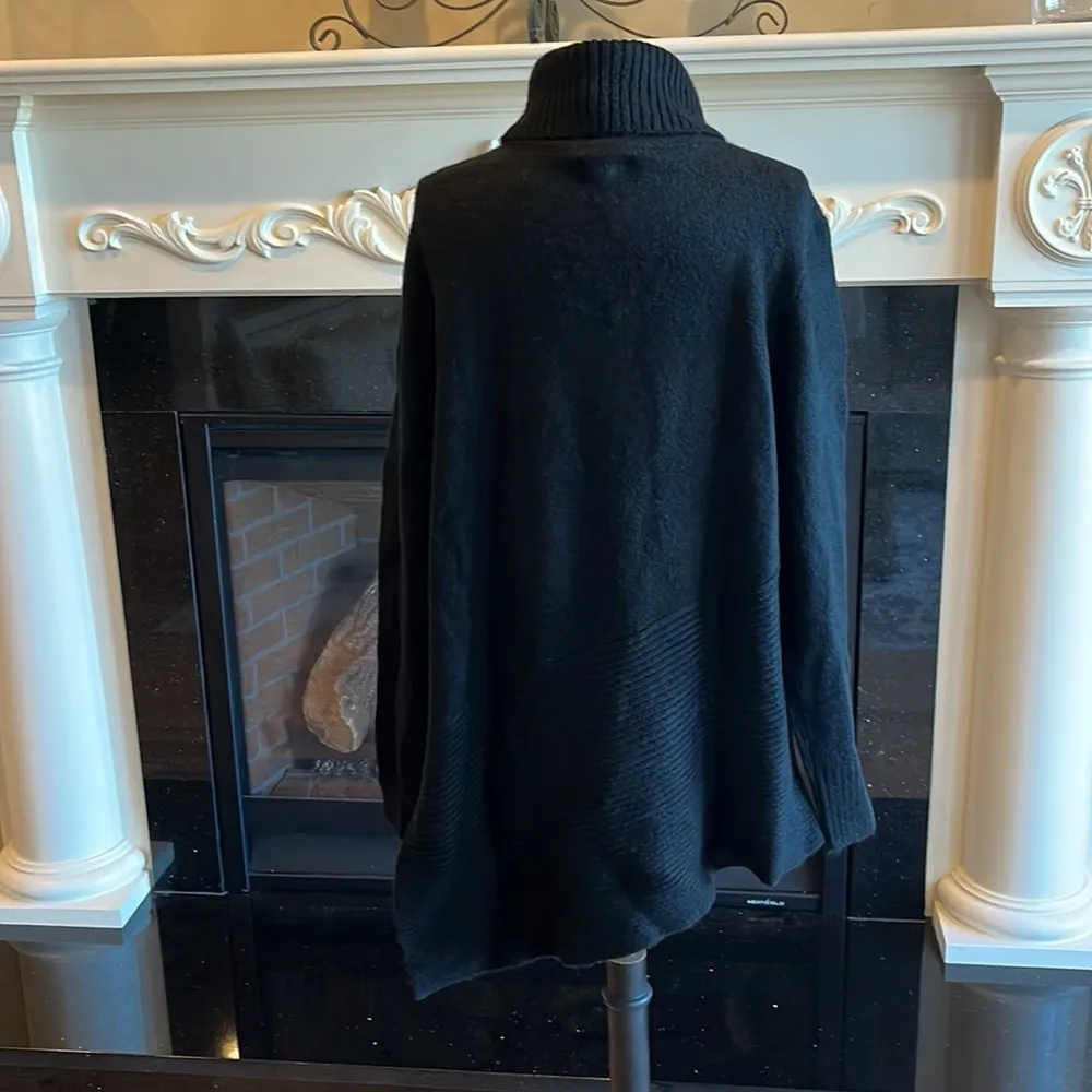 Black Cozy Up Sweater Cowl Neck Pullover Womens Medium - Image 6
