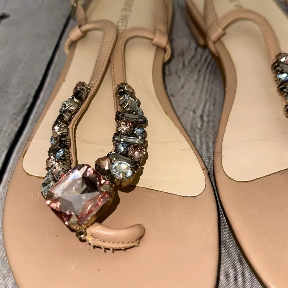Chunky Rhinstone Sandals size 9 - Image 4