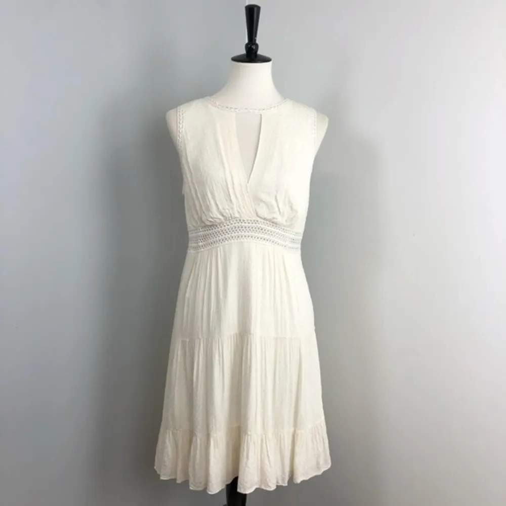 Sandro  Paris Ivory Boho Rush Mini Dress Size 8 - Image 2