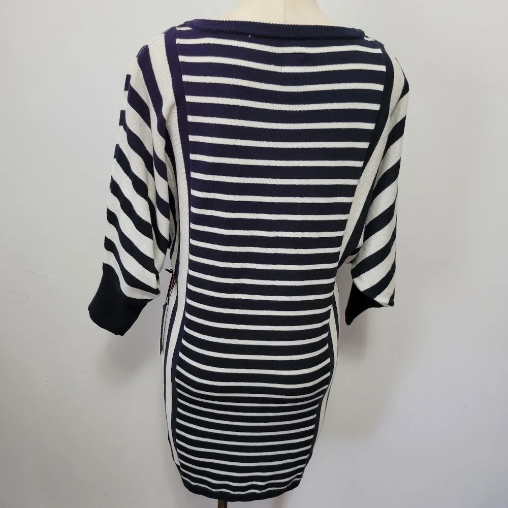 Tommy Girl striped dolman sweater dress size large - Image 7