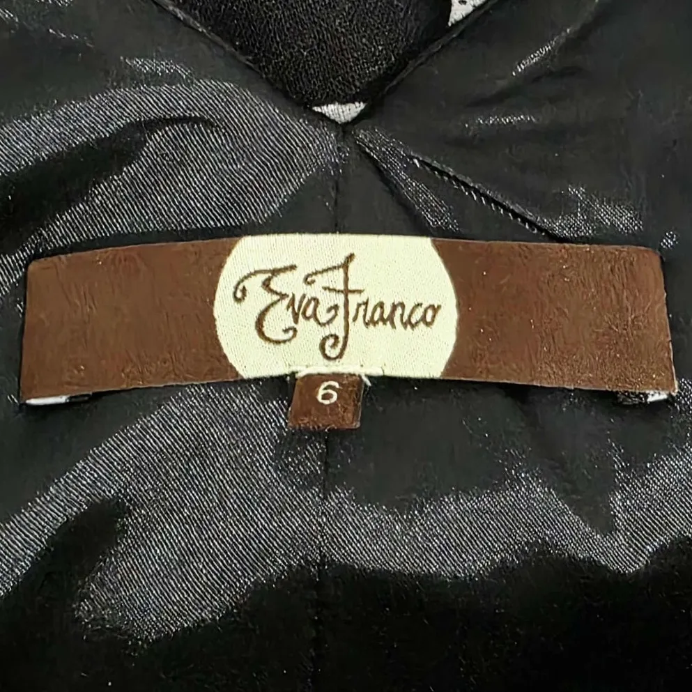 Eva Franco Modcloth Frames and Fortune Glasses Retro Pleated Dress Size 6 - Image 6