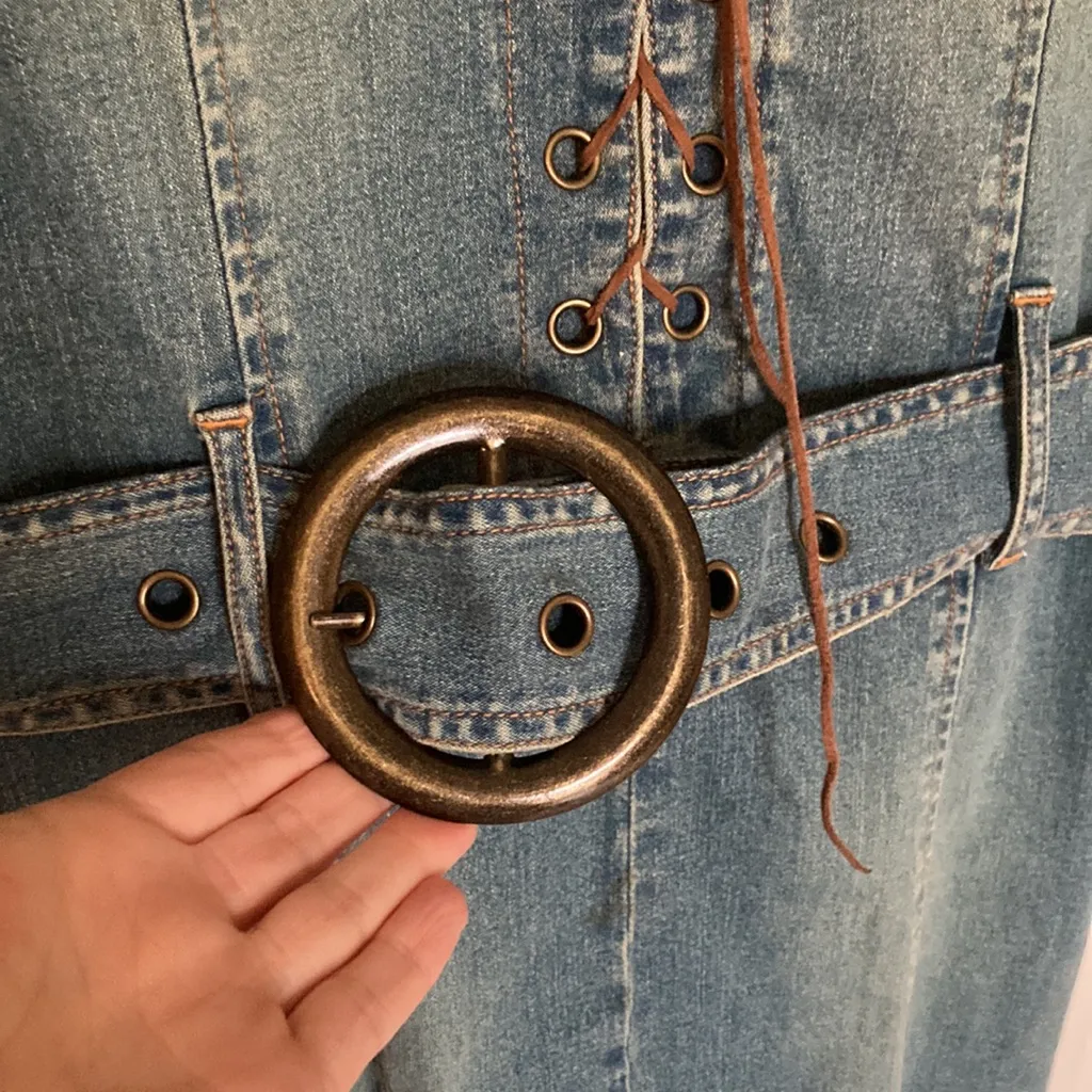 Precious Vintage denim, drop waist dress - Image 3