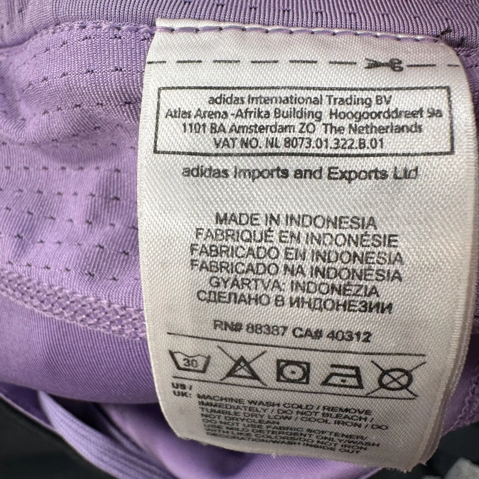 Adidas Supernova Tennis Skort Women's Large Climacool Purple Gray Pleated Golf - Image 8